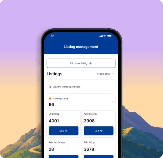 Get discovered by customers searching in your area
